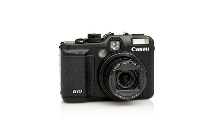 Ein Foto einer Canon g10. Sie eignet sich zum Produkte fotografieren.