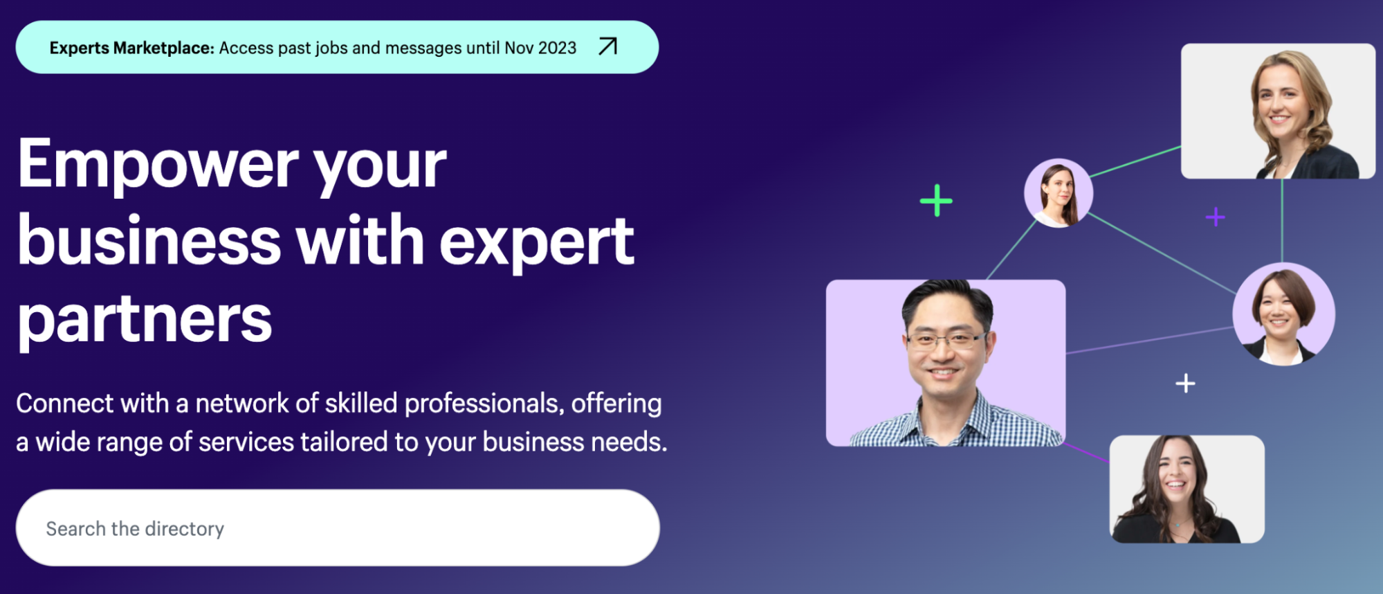 Screenshot of Shopify expert marketplace