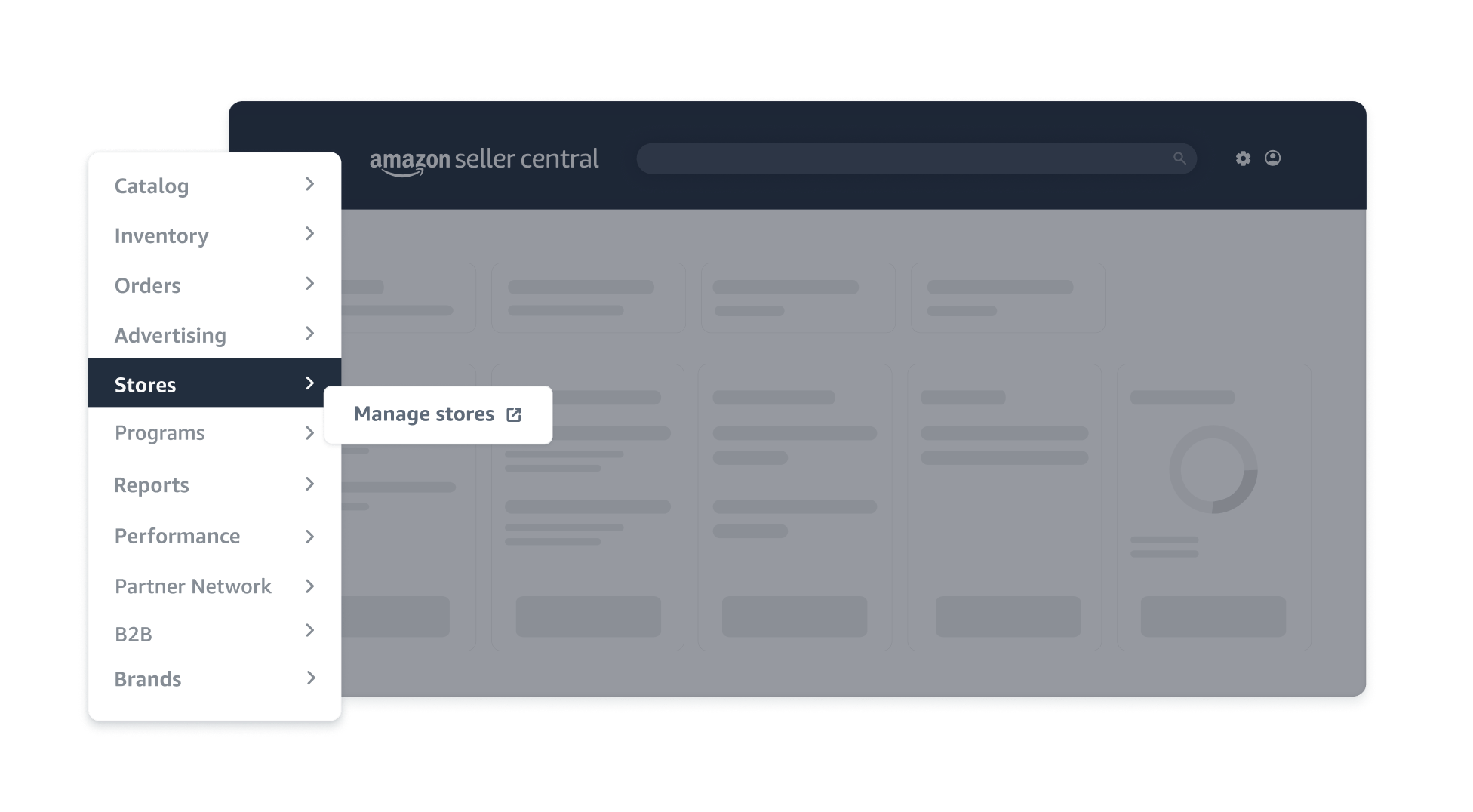 Screenshot of Amazon storefront builder