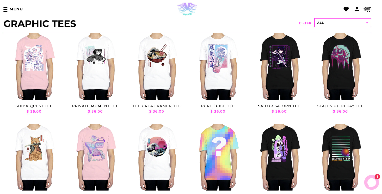 vapor-95-website-collection-screenshot