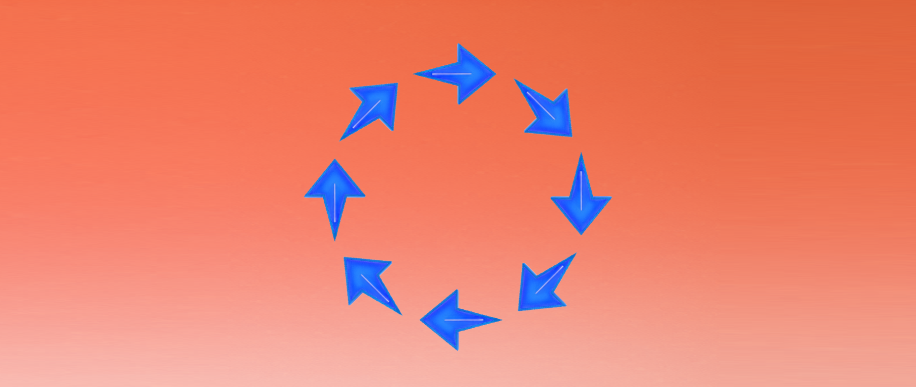 a circle of blue arrows: how to start affiliate marketing