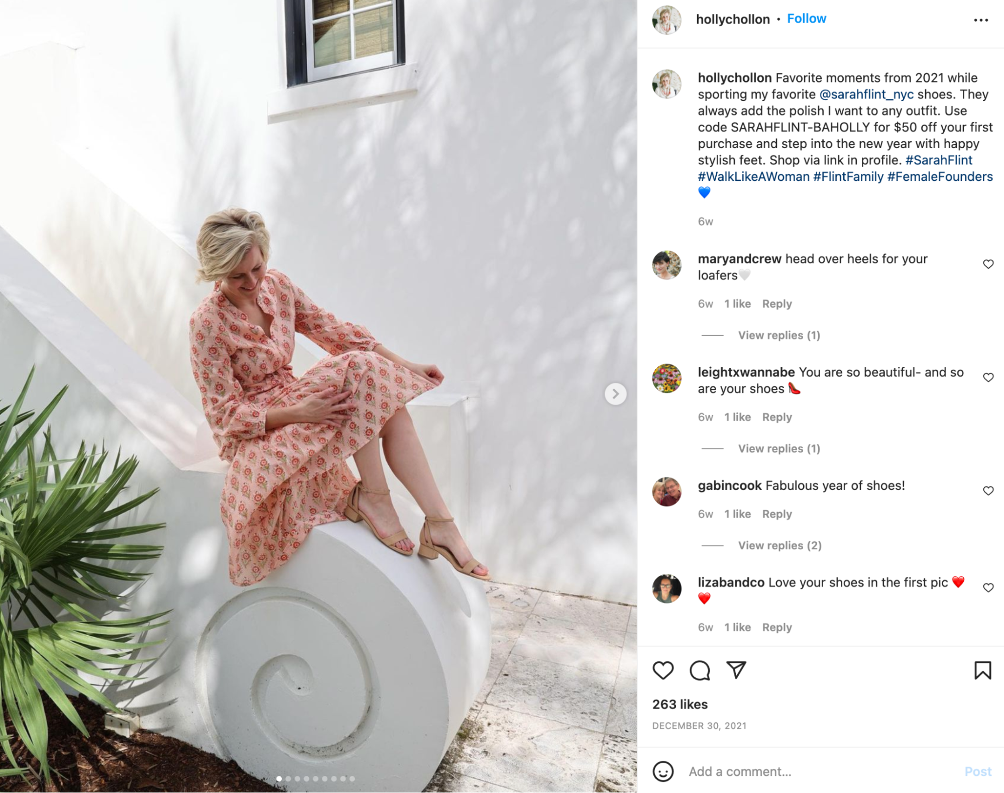 Holly Hollon, Instagram influencer met veel followers