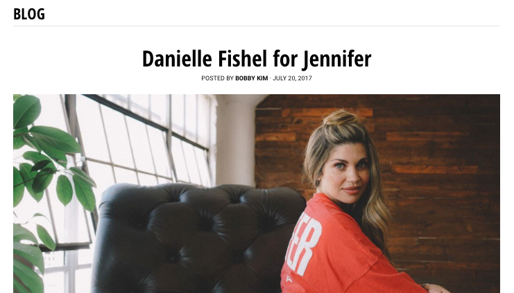 Exemple d'article de blog d'interview de Jennifer USA.