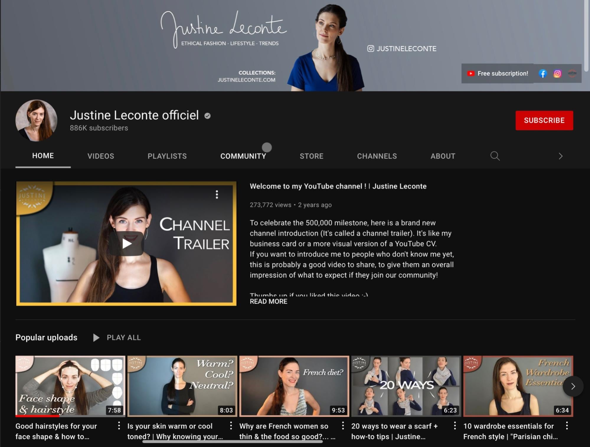 justine leconte youtube channel