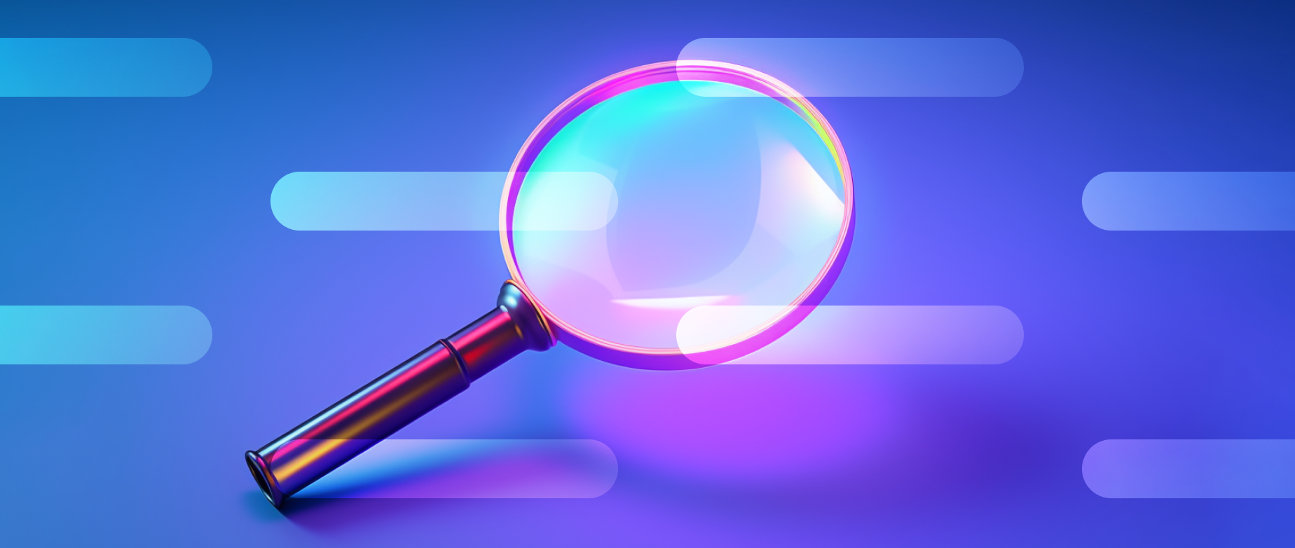 a magnifying glass: keyword cannibalization