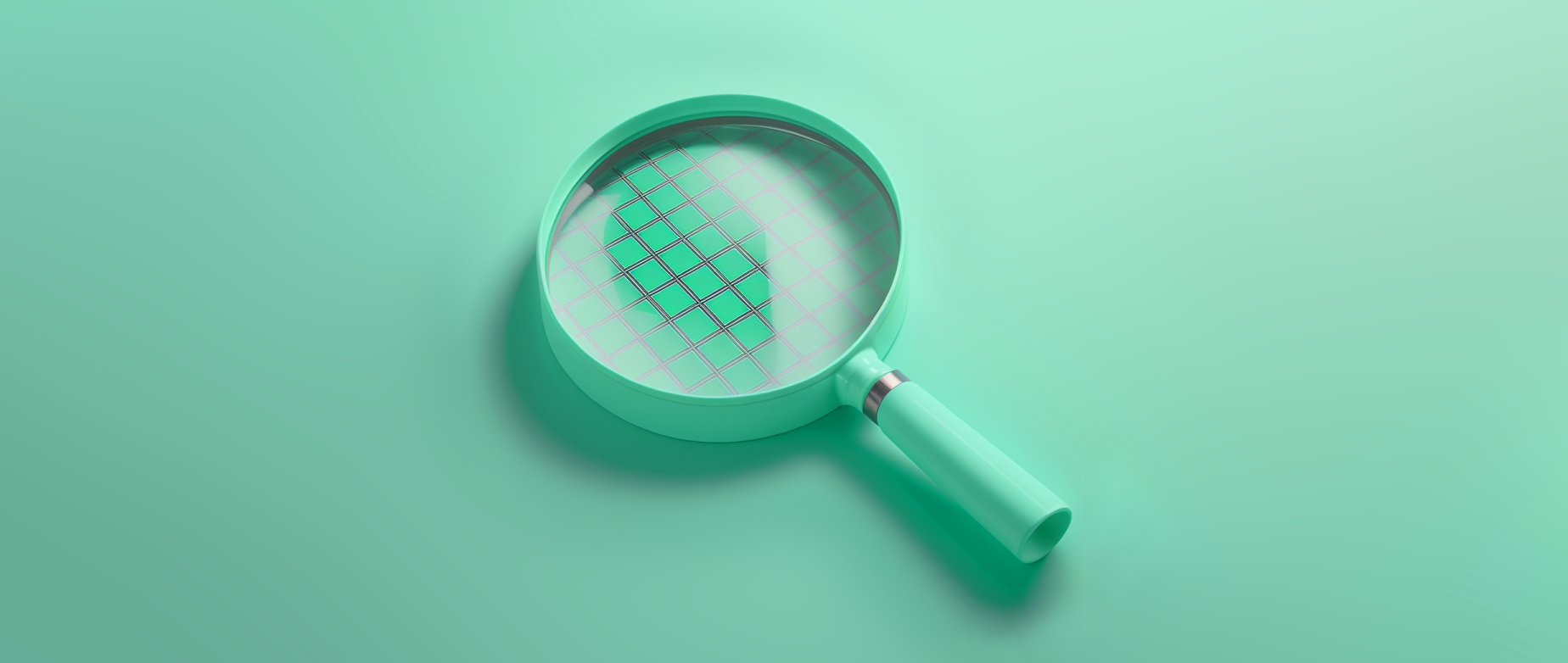 a green magnifying glass: keyword difficulty