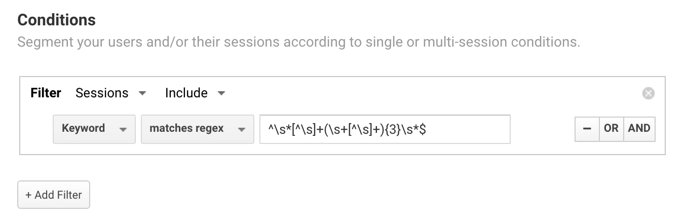 Keyword length segment