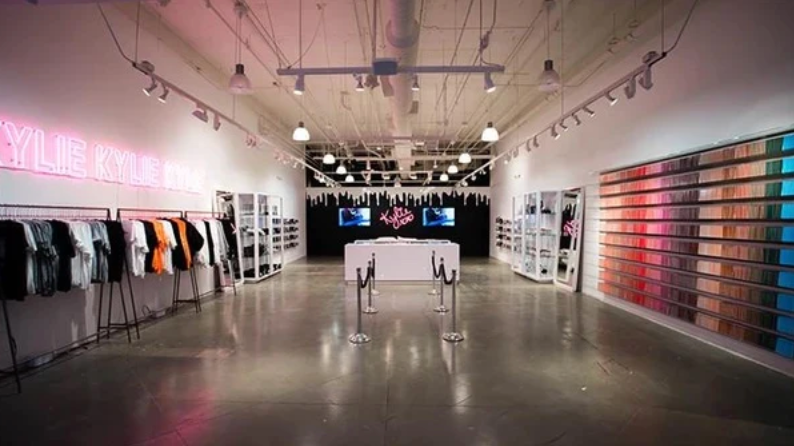 Image of Kylie Cosmetics popup shop in LA