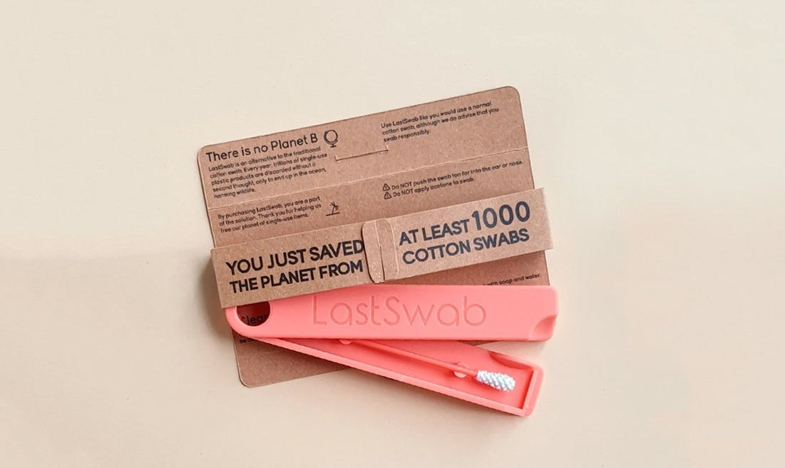 lastswab reusable swab product in kraft paper packaging