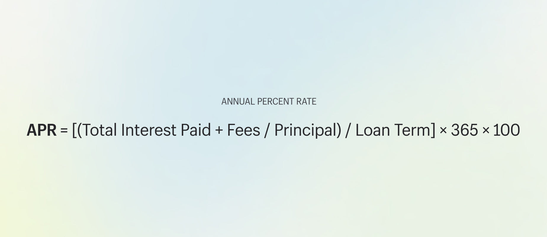 Formula to calculate cost of debt using annual percentage rate