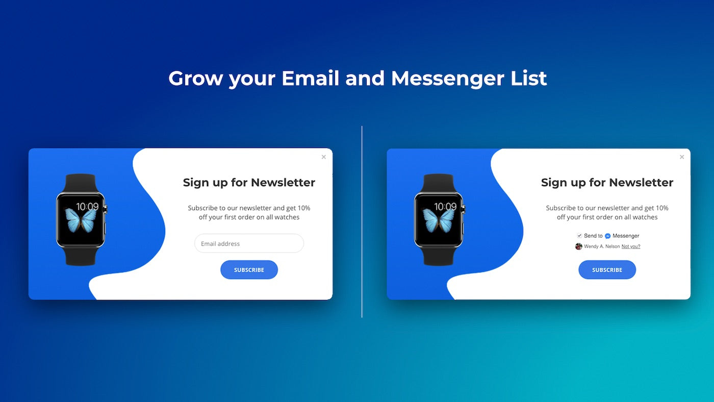 List building tools for email or Messenger