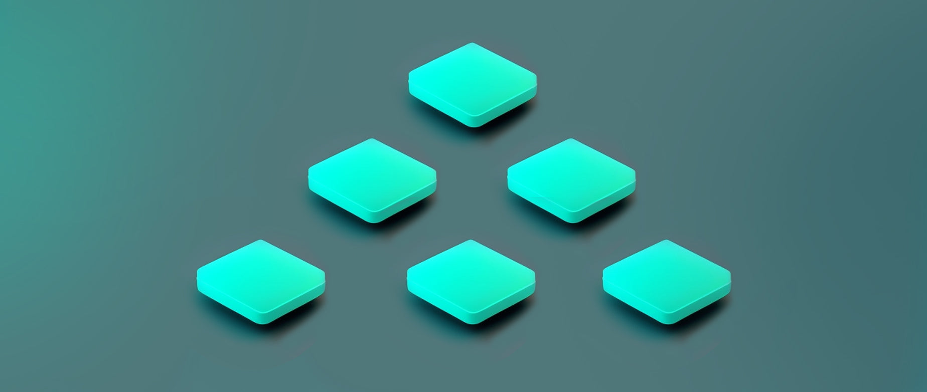 a stack of teal squares against a dark teal background: MarTech stack
