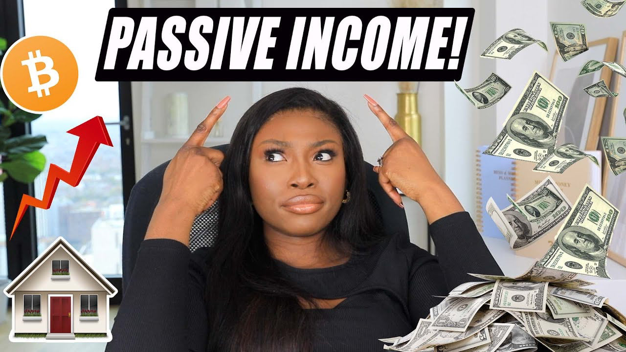 Screengrab from a Patricia Bright YouTube Video. The caption reads "Passive income"