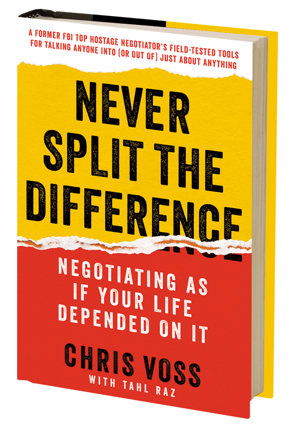 Cover of best business book, Never Split the Difference