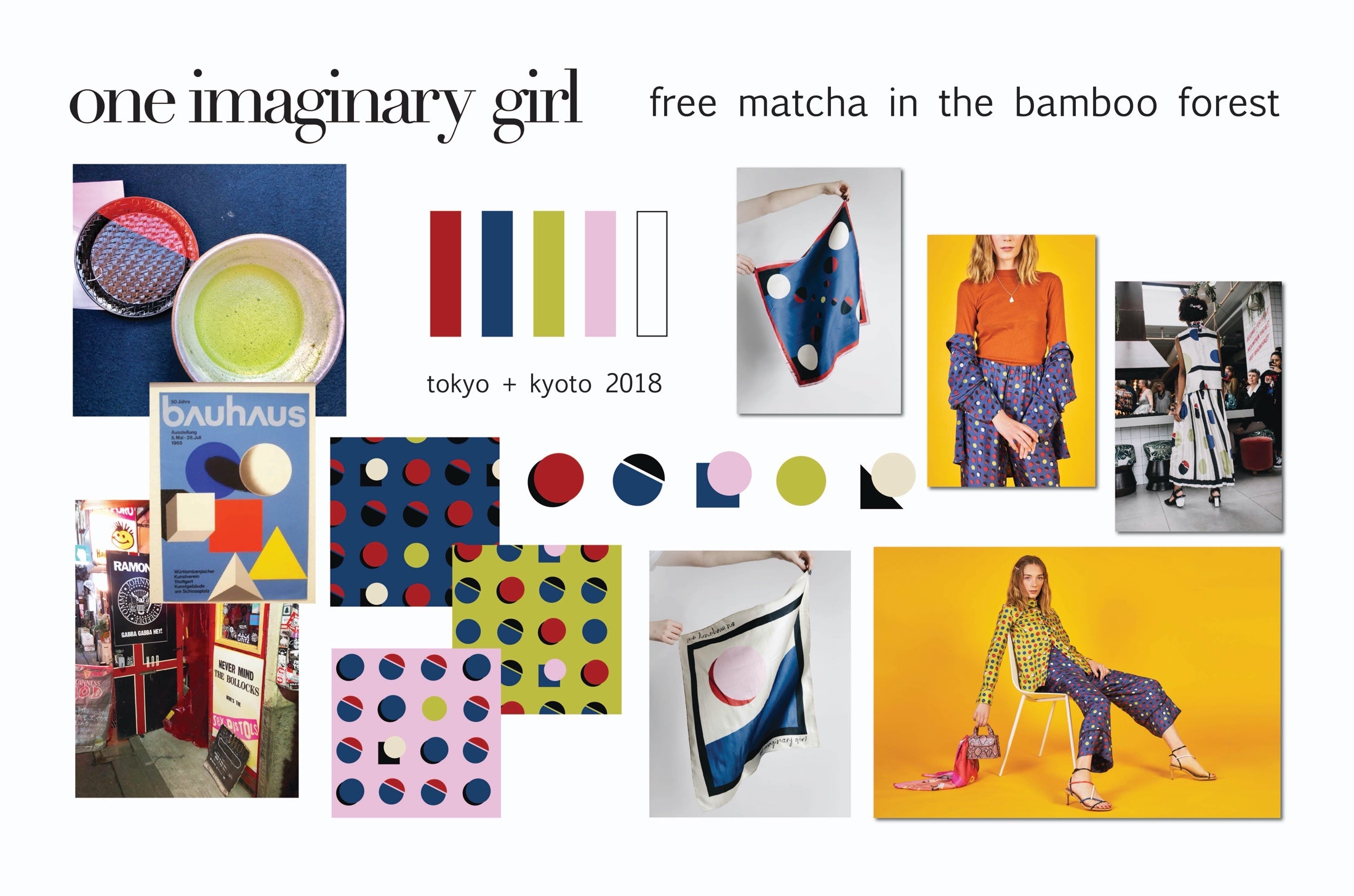 Moodboard per un nuovo design tessile di One Imaginary Girl