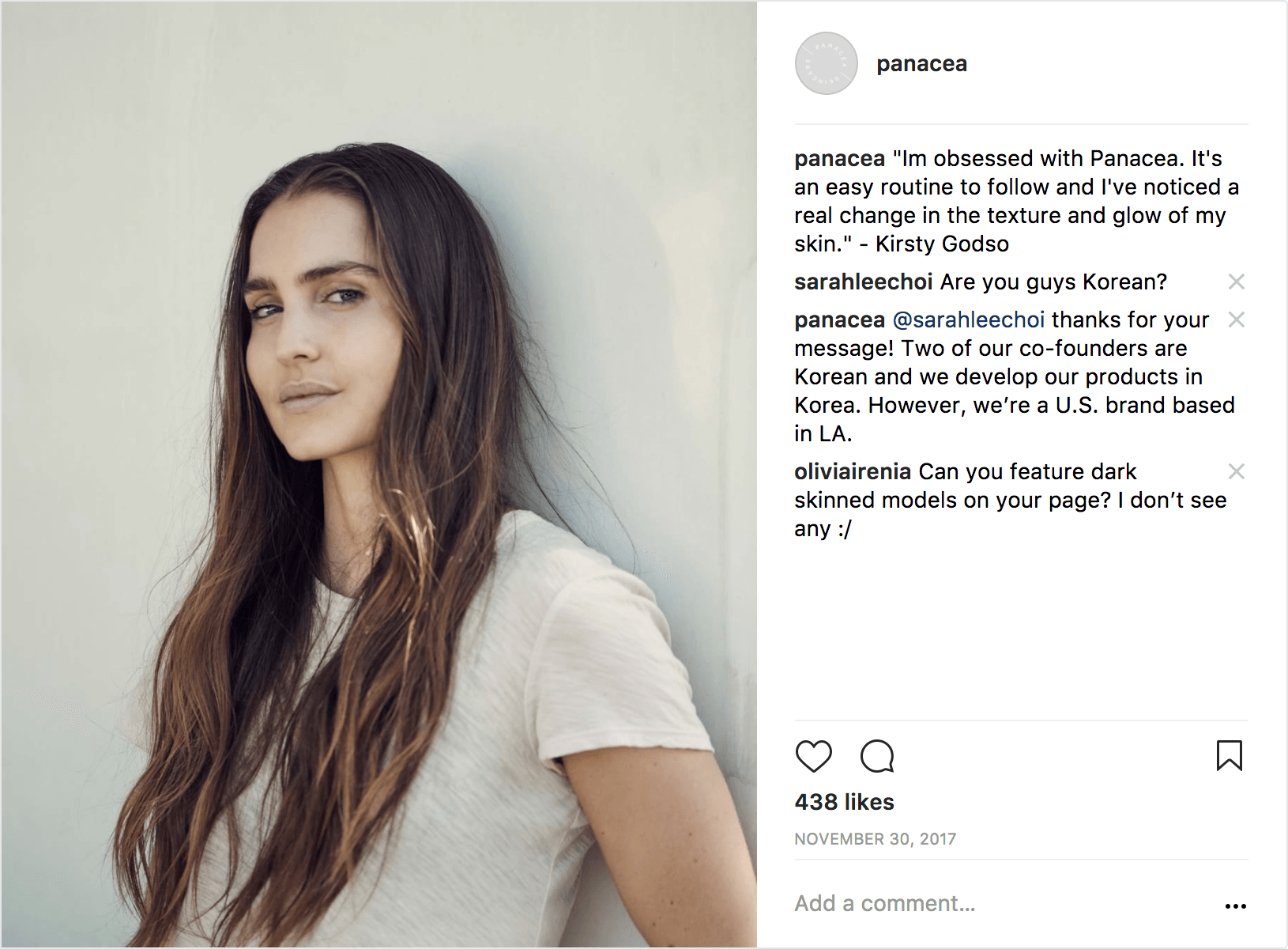 Influencer social proof Instagram ad