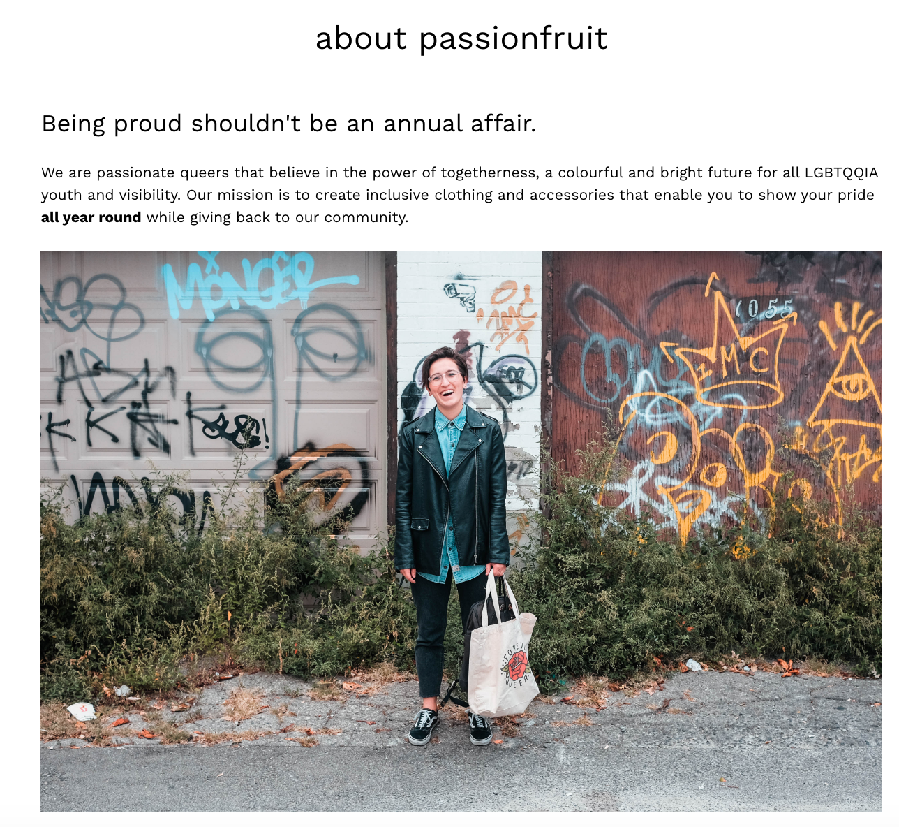 Passionfruit mission statement