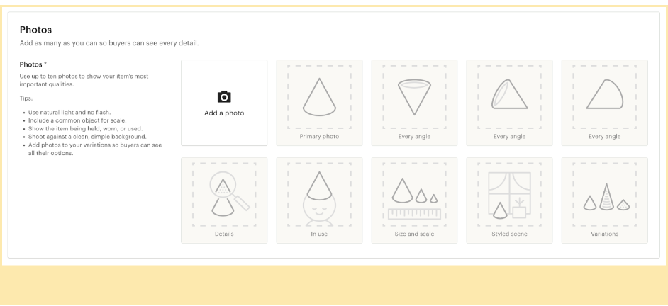 How to upload product photos to your listings on Etsy.