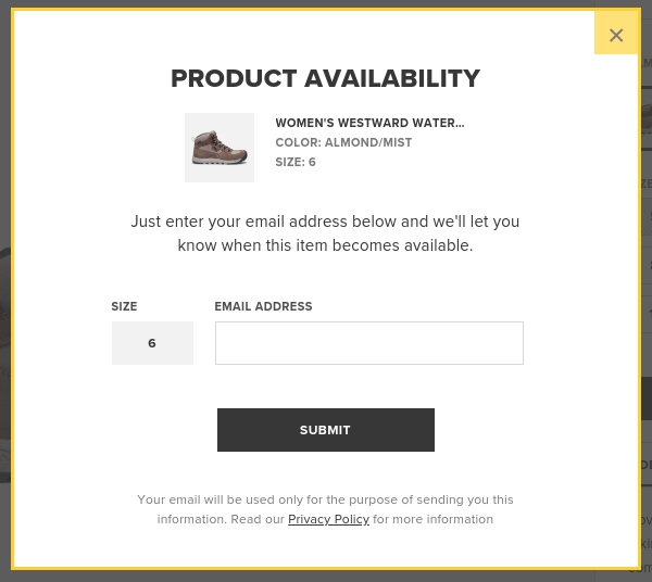 product availability 