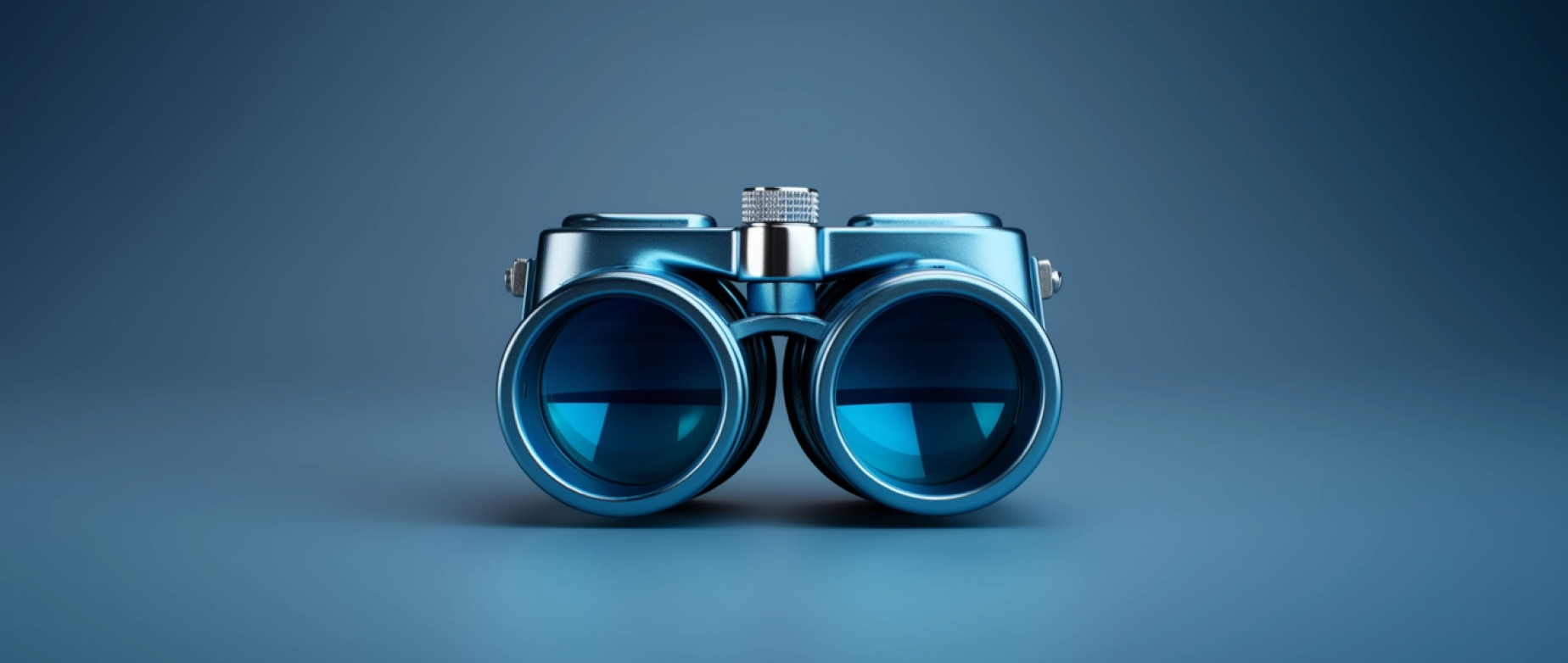 Illustration of a pair of binoculars representing the concept of sales prospecting.