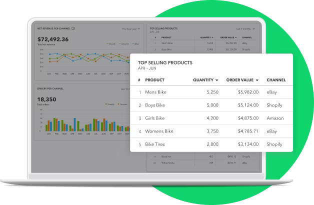 Image of QuickBooks Online dashboard.