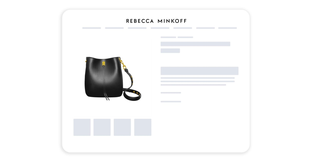 Rebecca Minkoff’s 3D modeling, powered by Shopify Plus.