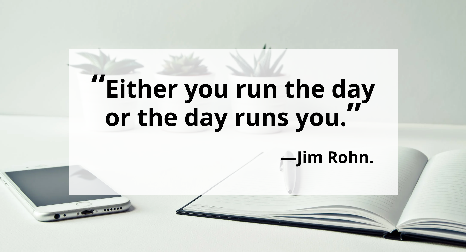 Motivational quote from Jim Rohn