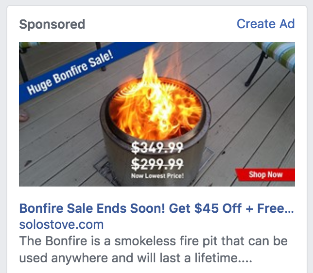 Facebook ads for seasonal shoppers
