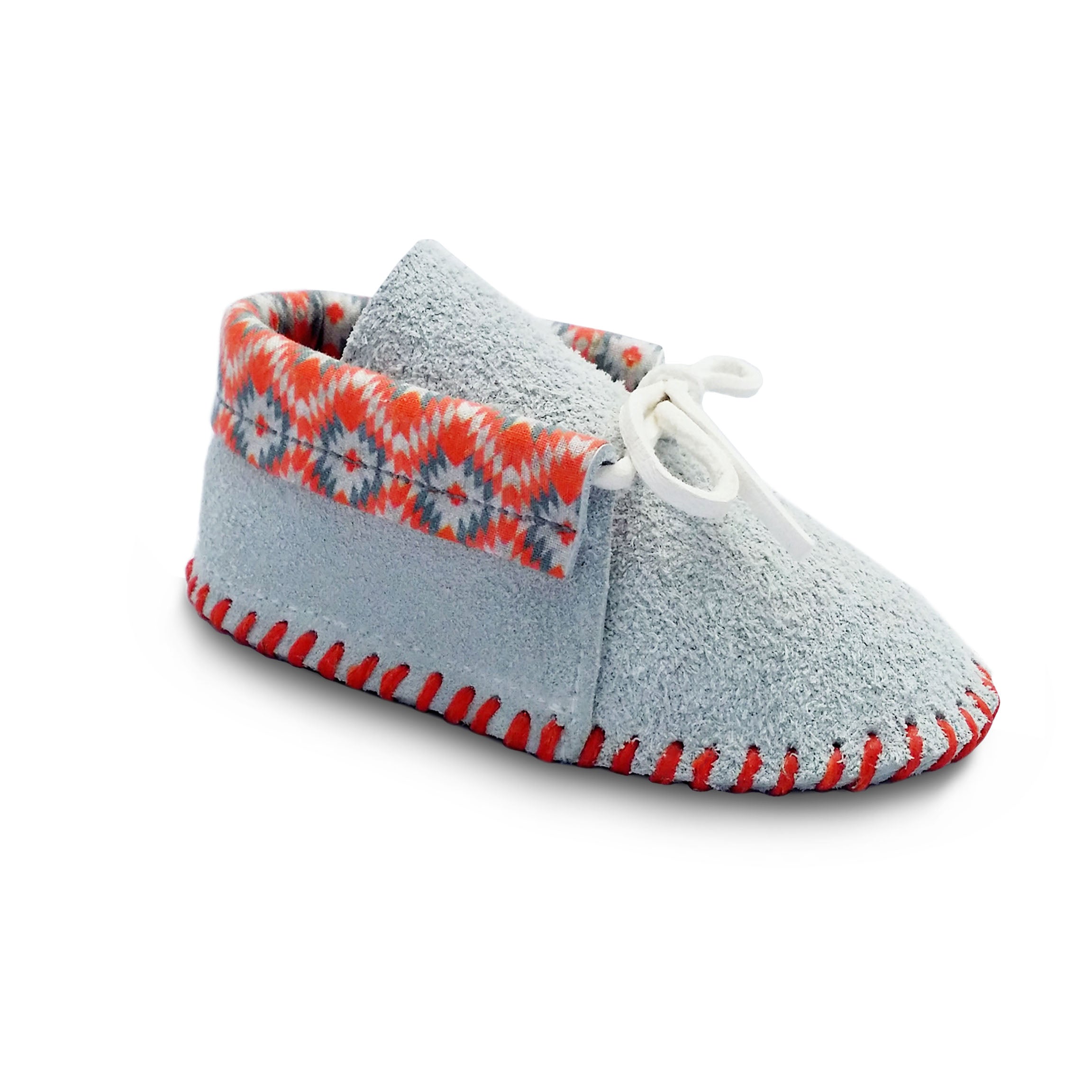 Baby moccasins by TPMOCS in the design of setting suns. 