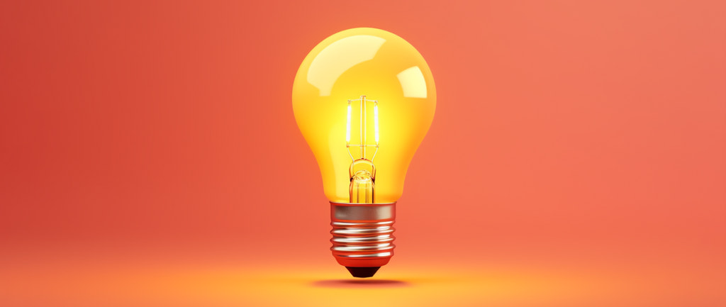 image of a lightbulb representing ideas