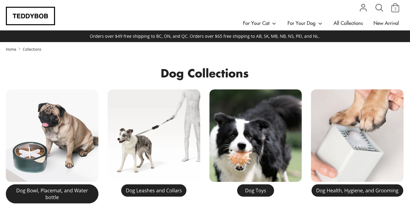 pet accessories websites