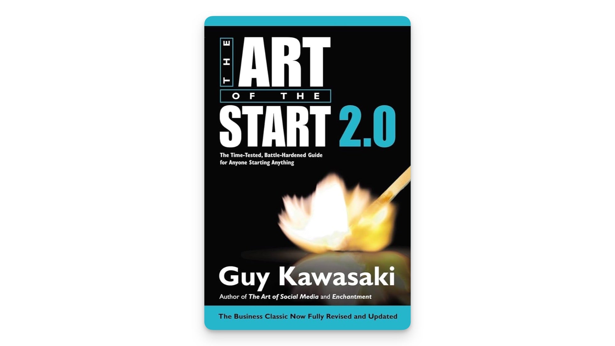 The art of the start book cover showing a match being lit