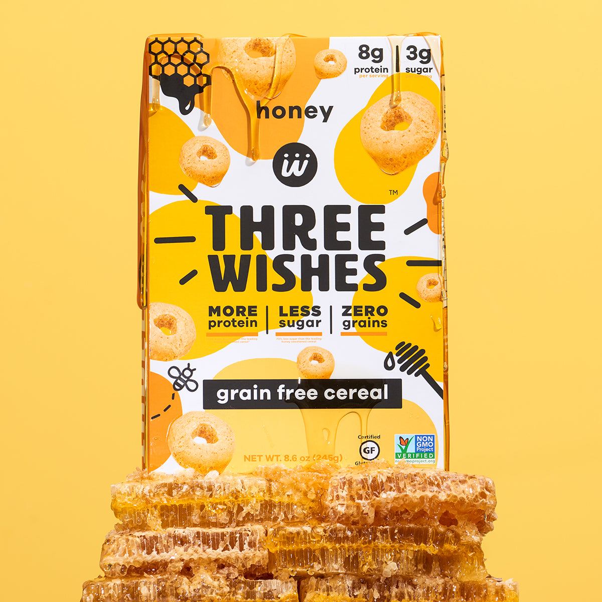 The honey flavour of Three Wishes Cereal 