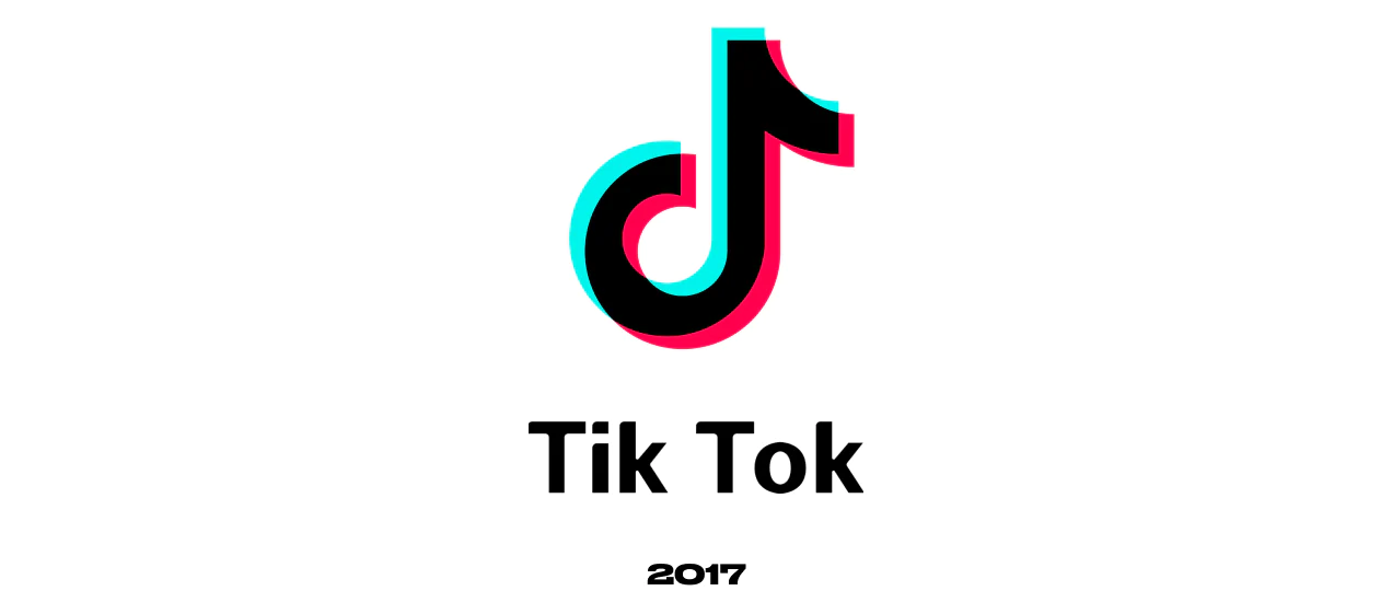 2017 version of the TikTok logo design