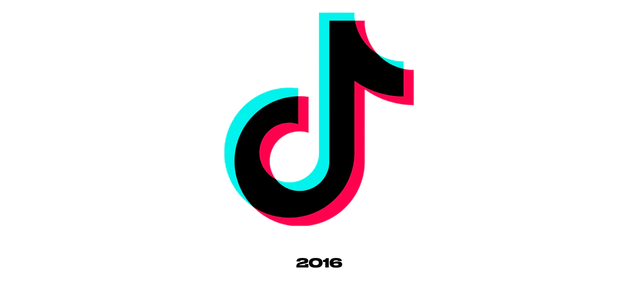 2016 version of the TikTok logo design