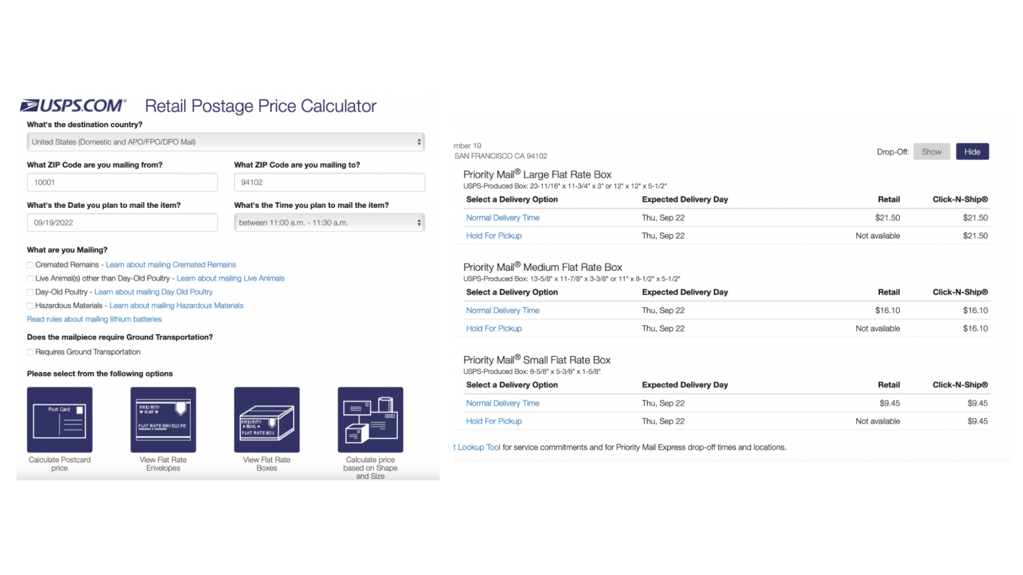 Estimate shipping costs  Calculate shipping costs for ecommerce