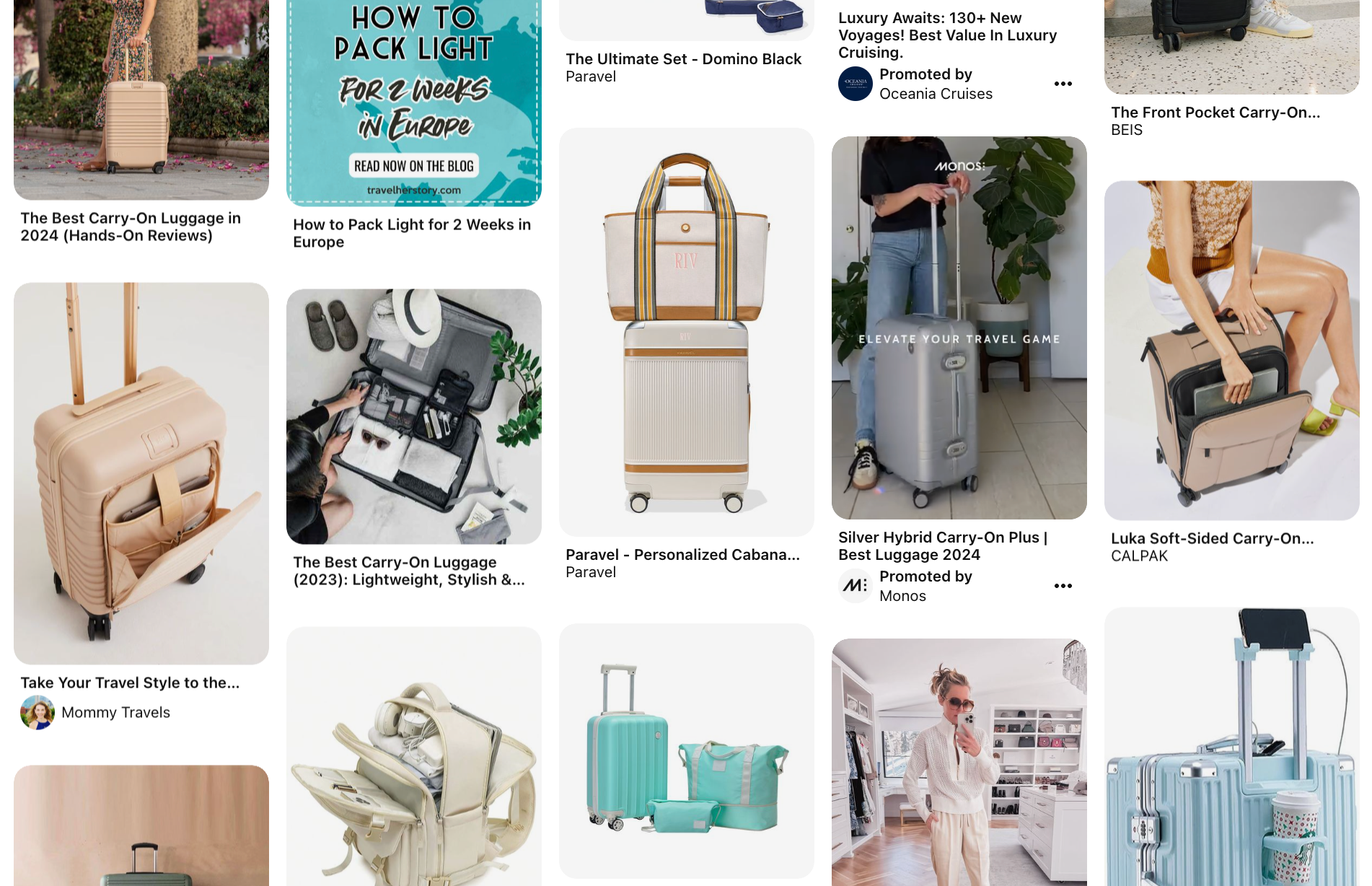 Pinterest search results page