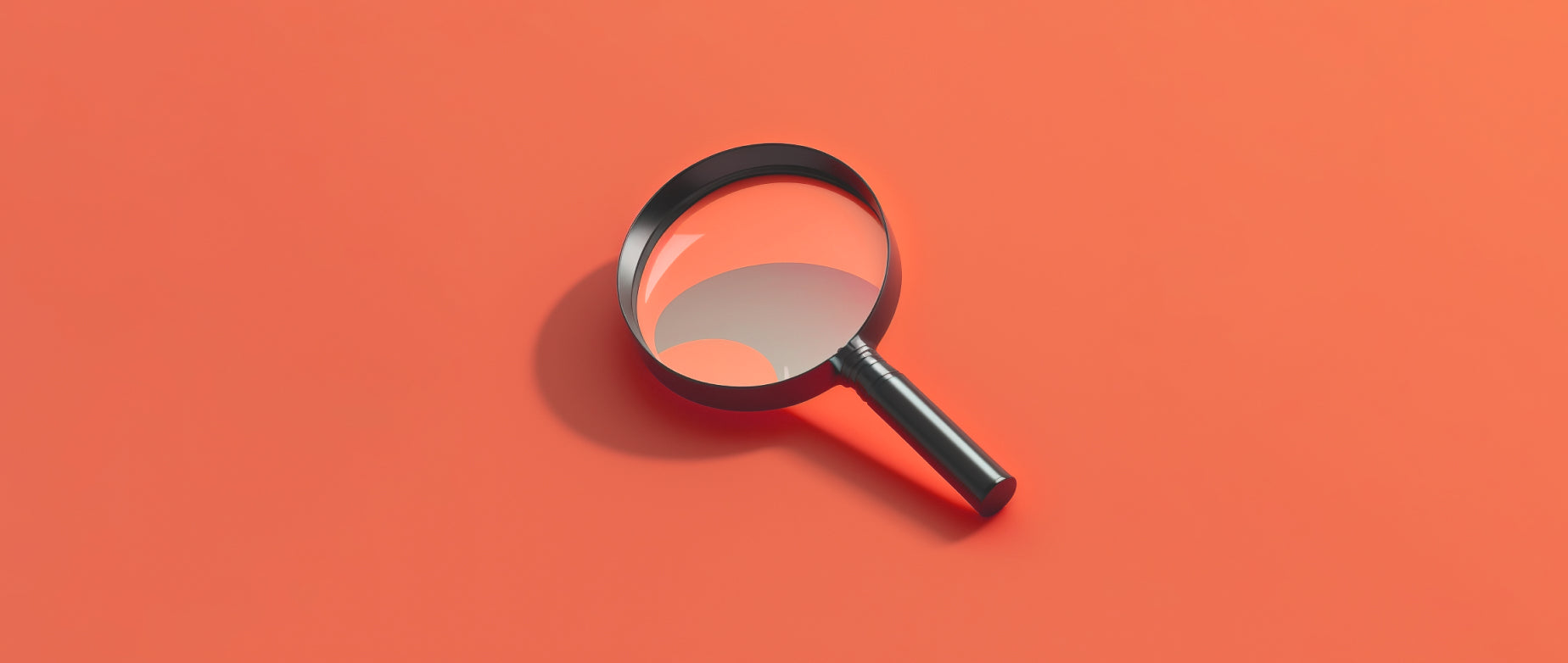 a magnifying glass against an orange background: video seo