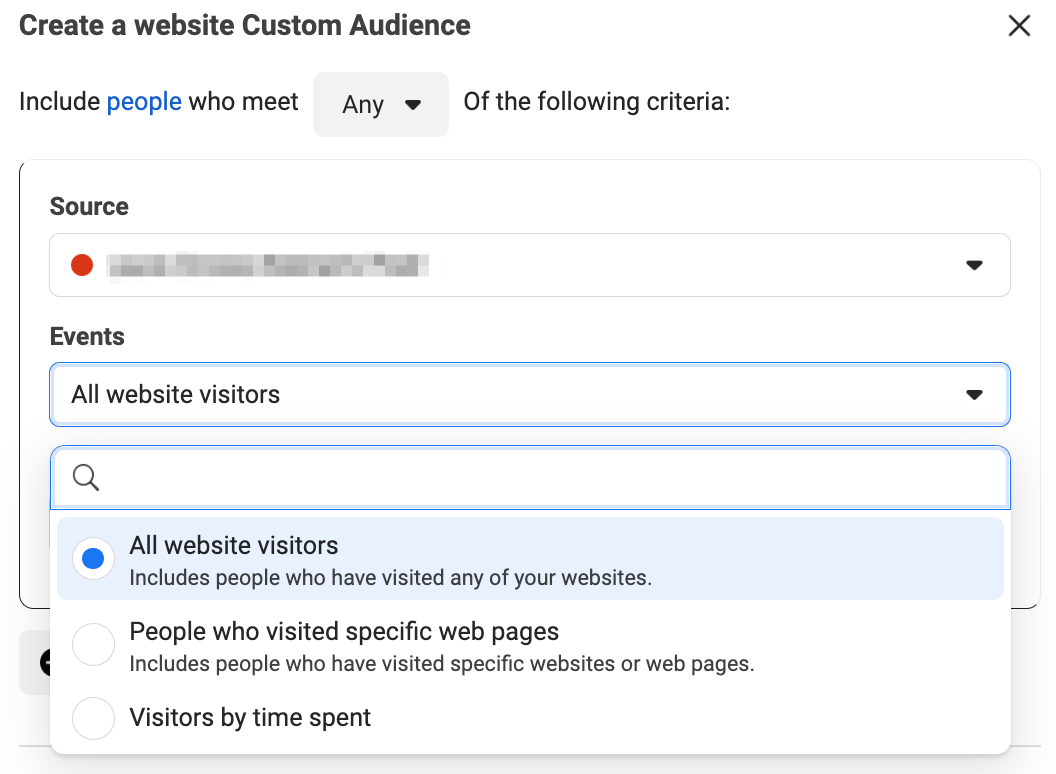 website custom audience 2