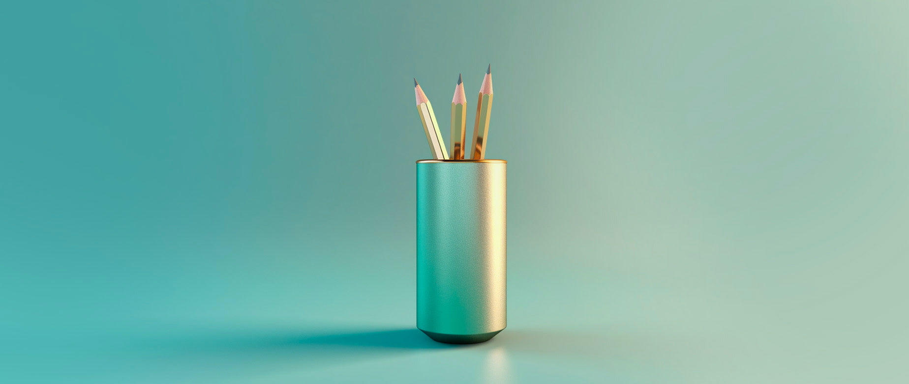 Pencil Holder - Turq. Shipping - Concept-1