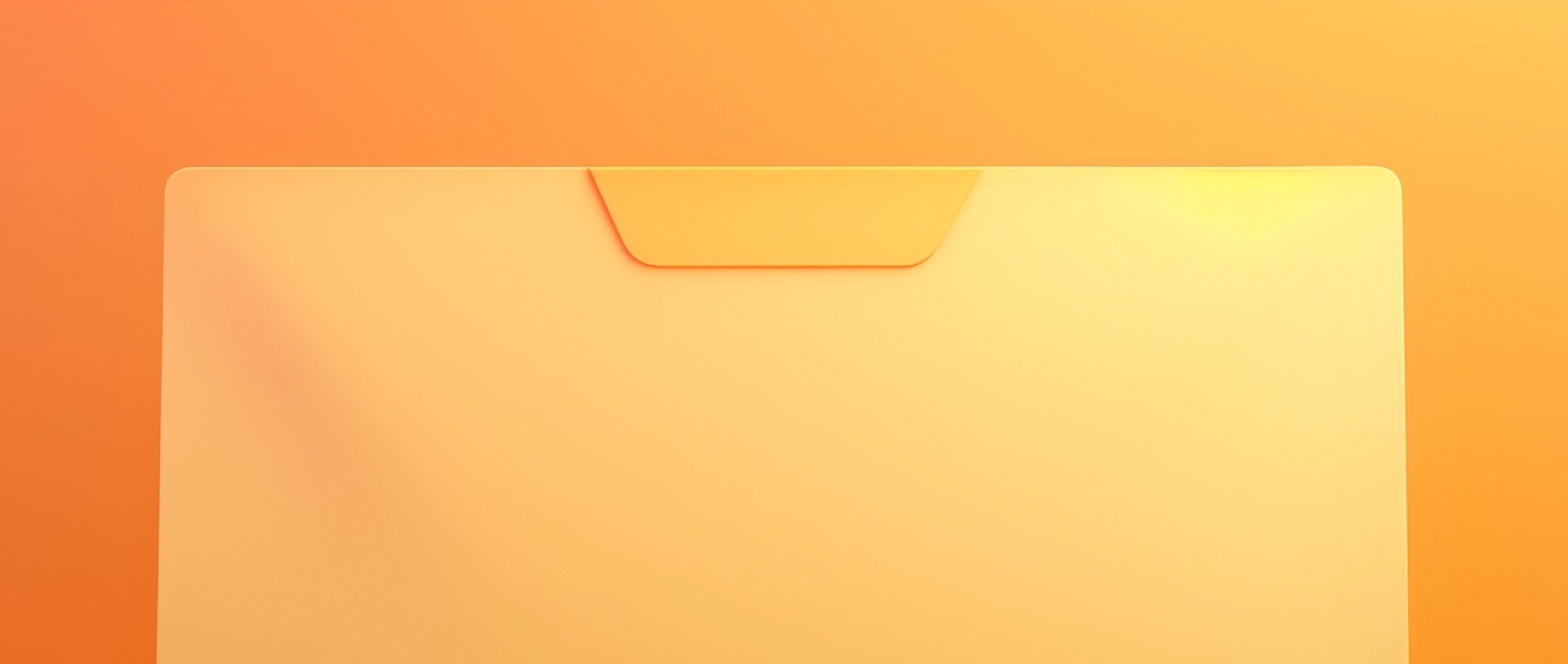 A light orange file on an orange background.