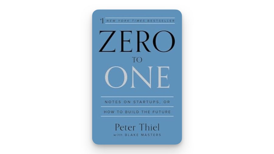 Zero to one book cover