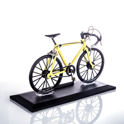 Road Bike Model Metal Assembly Bicycle Kit 1/8 Simulation Bike Toy