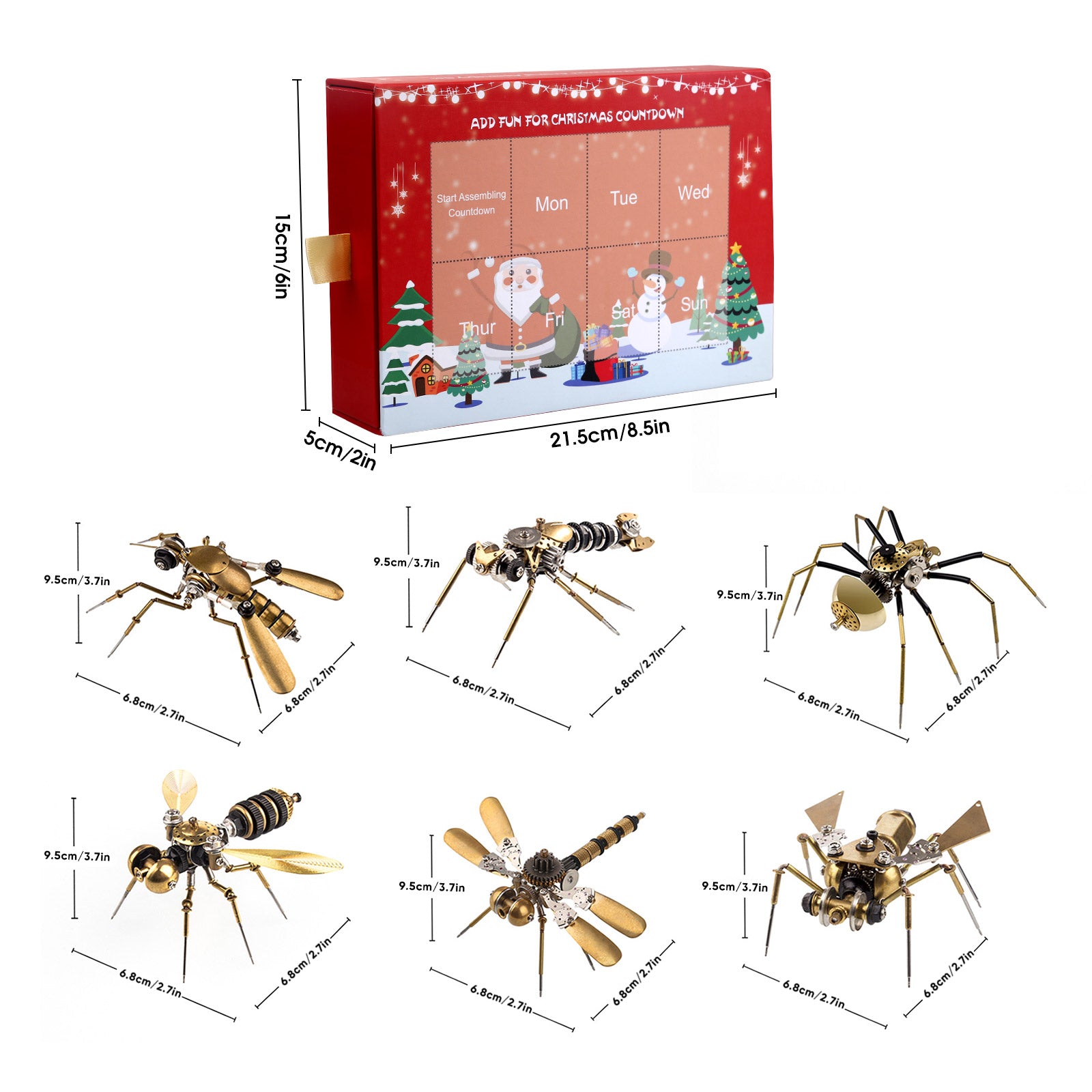 Insect Bugs Advent Calendar DIY Model Kit Blind Box 7 Days to Go Chris
