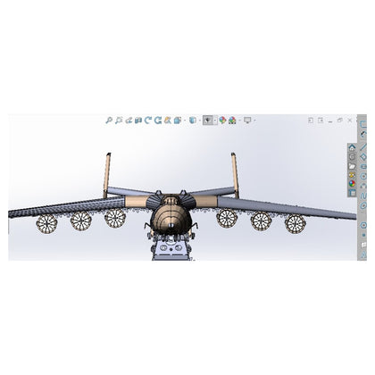 detailed model cargo airplane