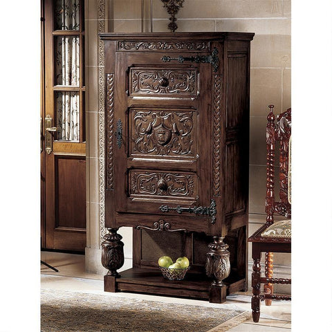 Coat of Arms Gothic Revival Armoire