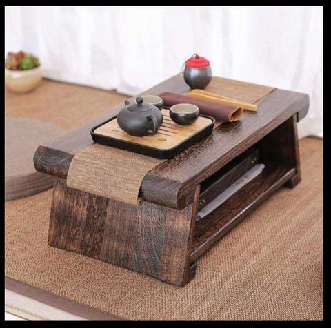 Japanese solid wood tea table