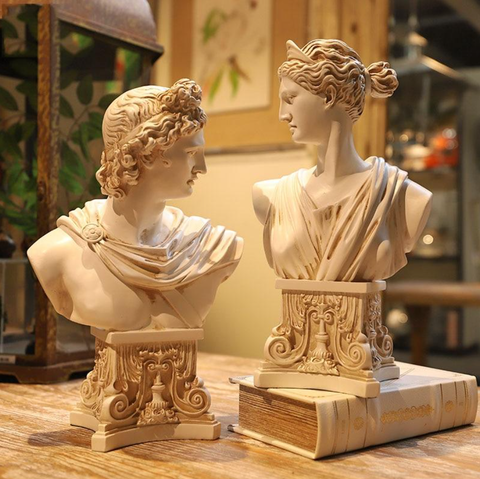 Busts of Artemis and Apollo