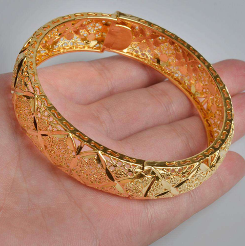 Ethiopian gold bangle