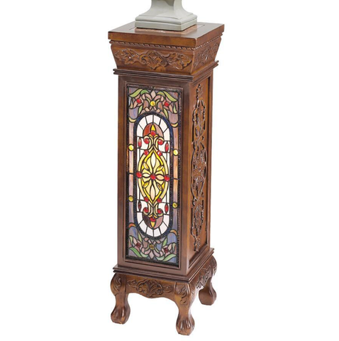 stained glass pedestal